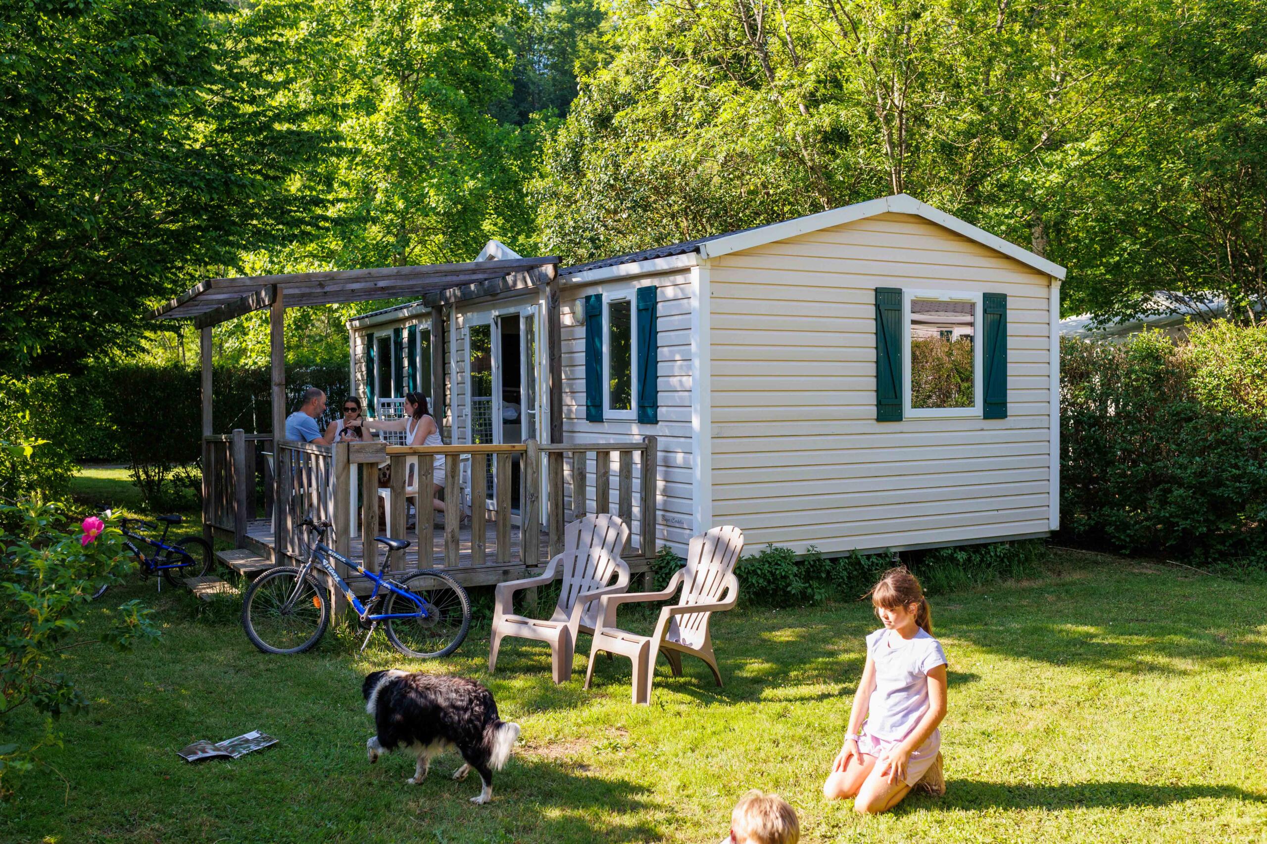 Location de mobil-home au camping en Ariège.